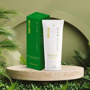 Glow Village Restore Luxe Daily Moisturizer 2oz / 6ml | Vegan, Hyaluronic Acid